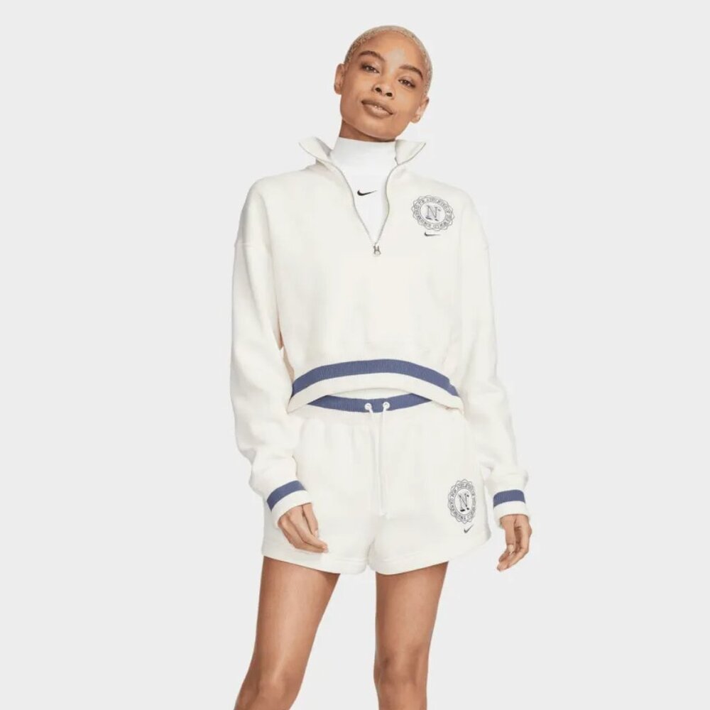 Nike Sportswear Women's Oversized Crop Sweatshirt / Pale Ivory